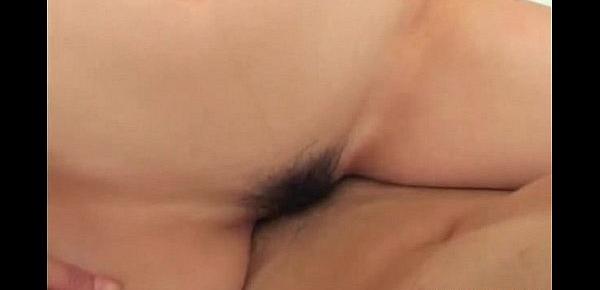  Jabbing her tight Asian pussy with his erect prick